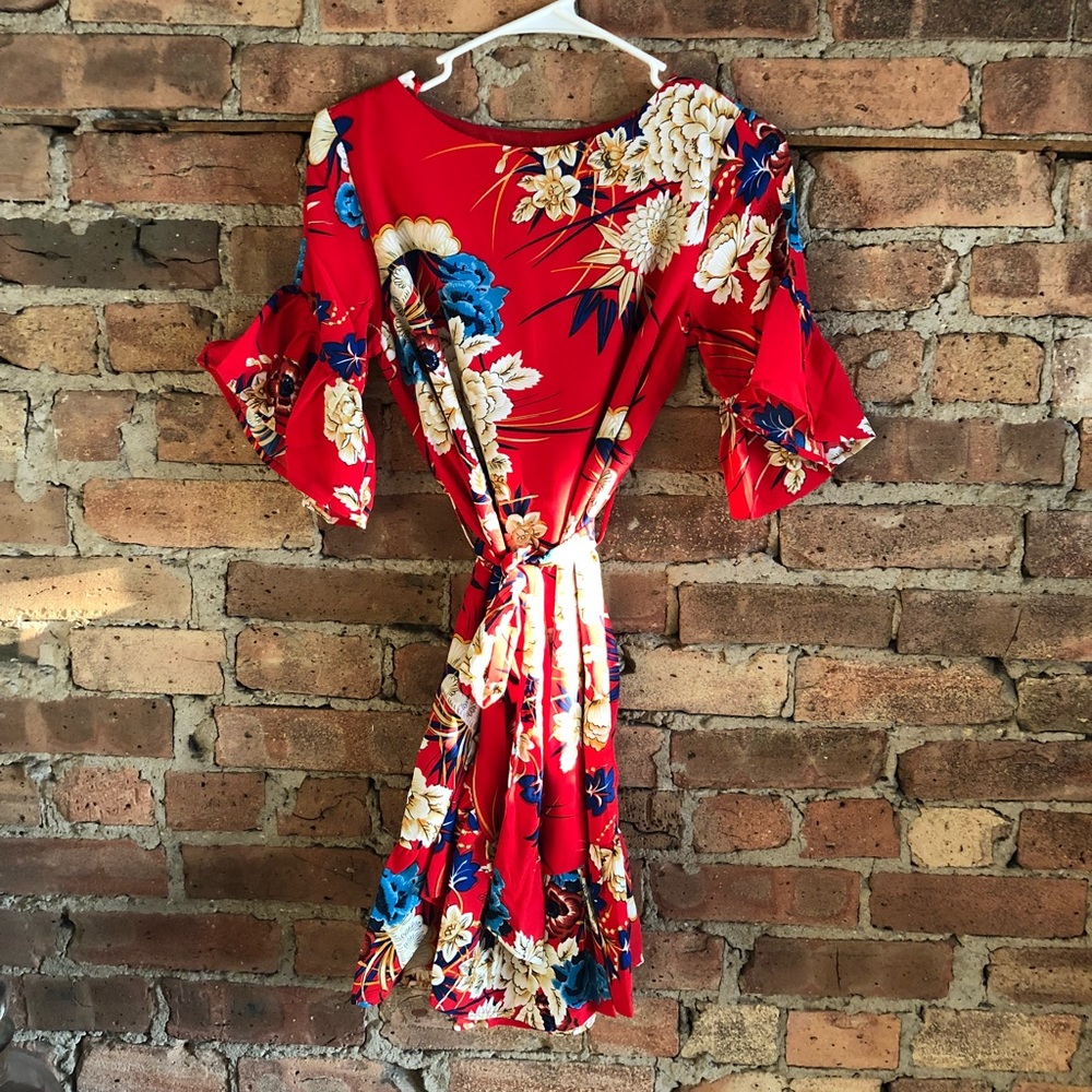 NWT Hello Molly Red Flirty Dress - Picture 5 of 8